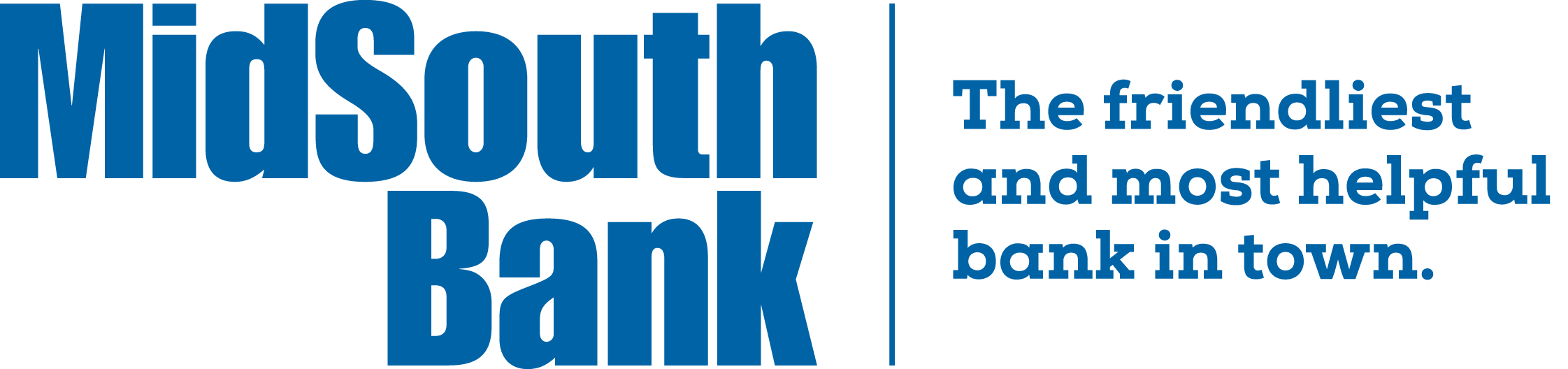 MidSouth Logo - Blue on White