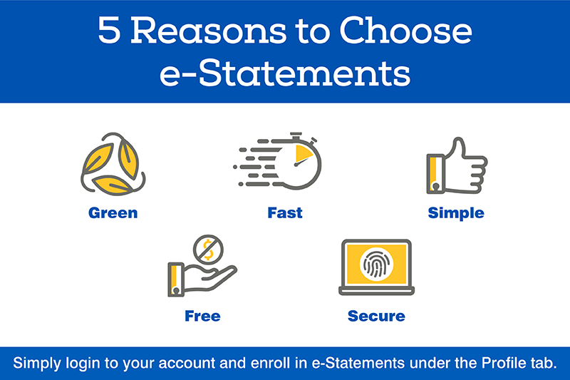 5 Reasons to Choose e-Statements